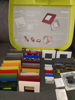 Lote Fundas Marcos Interruptores y Teclas Simon 27