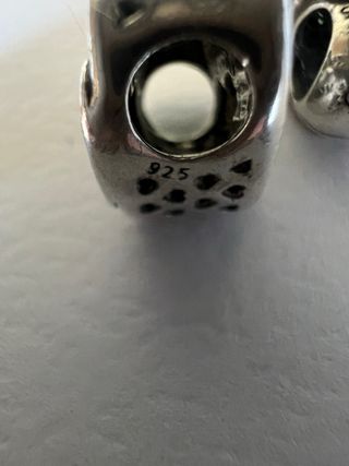 Lote 3 Charms Plata  Corazón, Ratón y Rojo