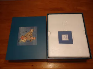 Figura Tintín i Milú de resina i metall 21cm