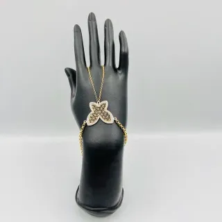 Pulsera Manita Mariposa Bicolor 18K