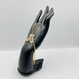 Pulsera Manita Mariposa Bicolor 18K