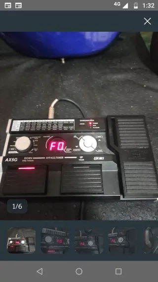 Pedalera Korg AX5G efectos guitarra