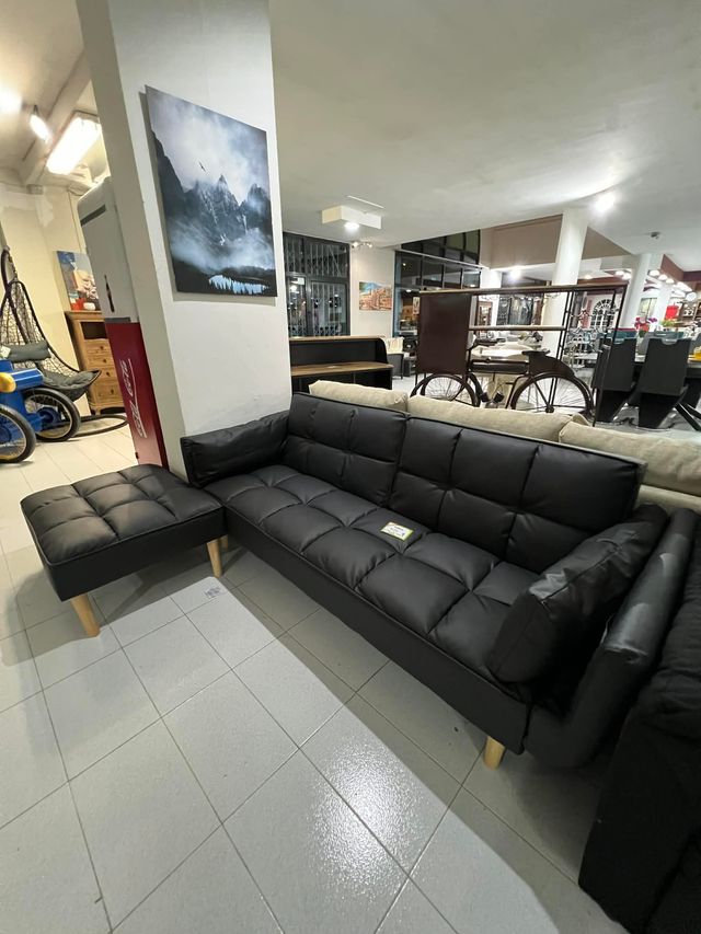 Sofá Cama Negro Polipiel Oferta