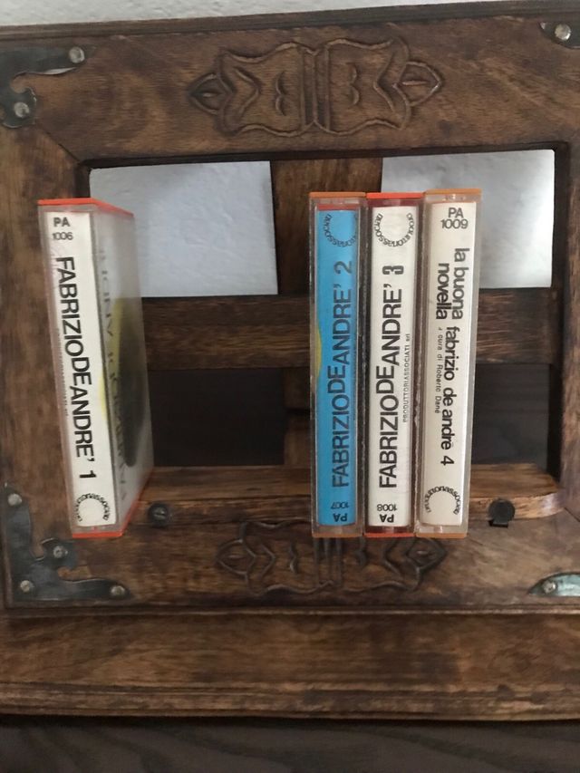 Fabrizio De André 3 audiocassette originali