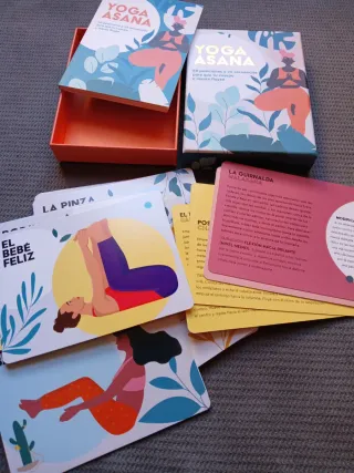Cartas Yoga Asana: 50 Posiciones y 25 Secuencias