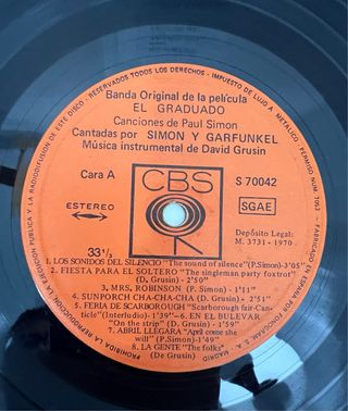 El Graduado - Banda Sonora Original Vinilo