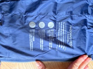 Chaleco plumífero azul