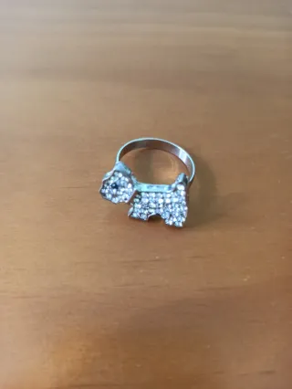 Conjunto de 2 anillos plateados