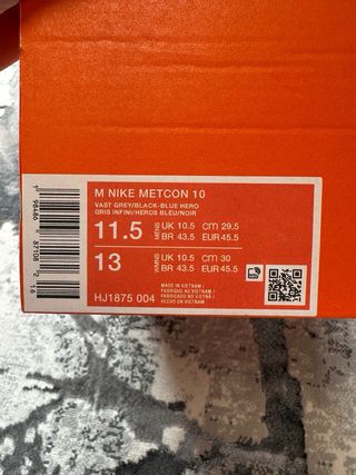 Tênis Nike Metcon Azul e Branco