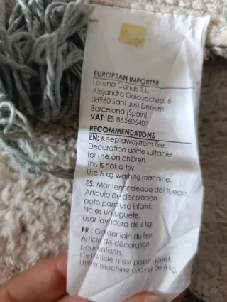 Tappeto per bambini Lorena Canals in cotone 100%