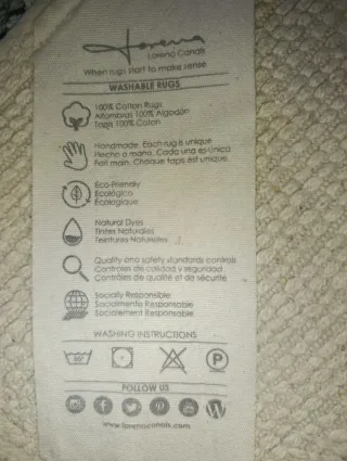 Tappeto per bambini Lorena Canals in cotone 100%