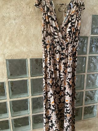 Vestido Mango Estampado Floral Talla M