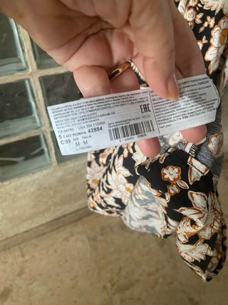 Vestido Mango Estampado Floral Talla M