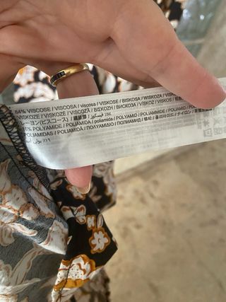 Vestido Mango Estampado Floral Talla M