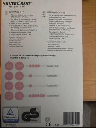 SilverCrest Set Depilación Cera Caliente