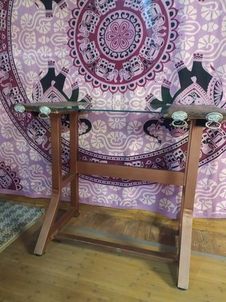 Pie de maquina de coser, con tablero