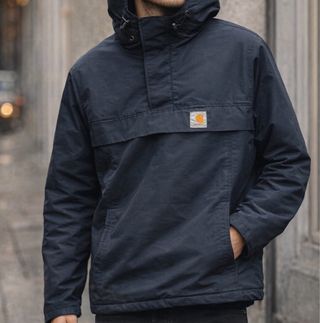 Anorak Carhartt impermeable azul marino Talla XS