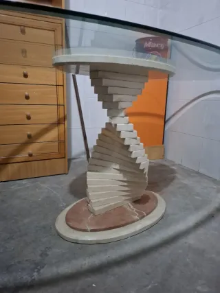 Mesa Comedor Cristal y Mármol