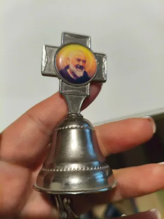 Campanella Padre Pio in metallo
