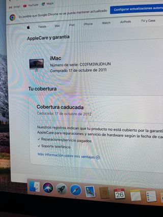 iMac 2011 Apple Plata