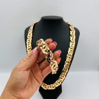 Cadena Cartier Infinito 16mm 18K Oro y Plata