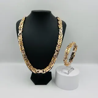 Cadena Cartier Infinito 16mm 18K Oro y Plata