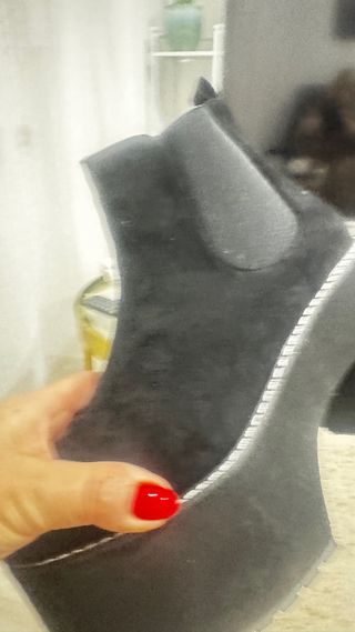 Botas pretas plataforma