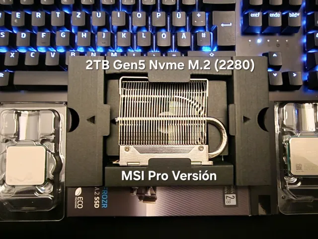 Nuevo 2TB Gen5 Nvme M.2 MSI SPATIUM PRO FROZR