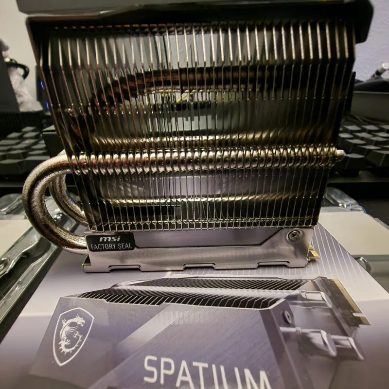 Nuevo 2TB Gen5 Nvme M.2 MSI SPATIUM PRO FROZR afbeelding 5