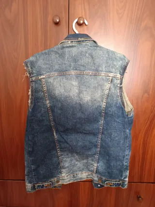 Chaleco Vaquero de hombre Zara Azul