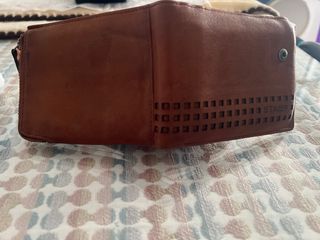 Cartera Billetera Marrón Cuero