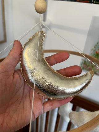 Móvil Cuna Zorro y Nubes - hecho de mano