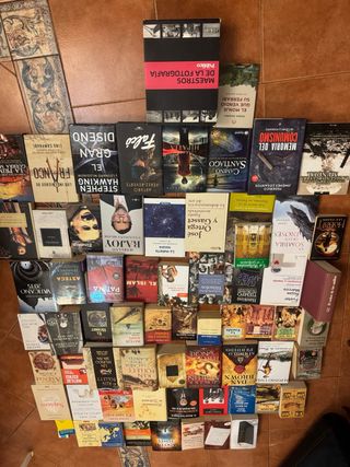 Mas de 60l ibros variados de rodo tipo.