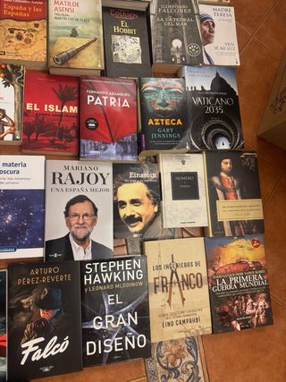 Mas de 60l ibros variados de rodo tipo.