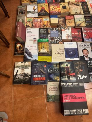 Mas de 60l ibros variados de rodo tipo.