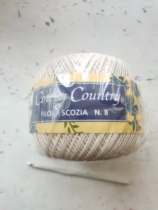 Filo di Scozia N.8 + Uncinetto N.5