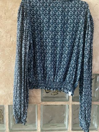 Blusa Mango Talla XL Estampada