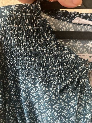 Blusa Mango Talla XL Estampada