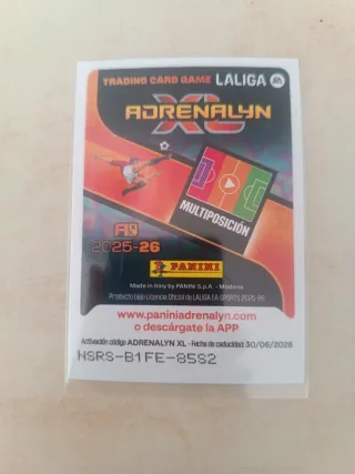 Panini Adrenalyn XL Card Atómica 2025-26