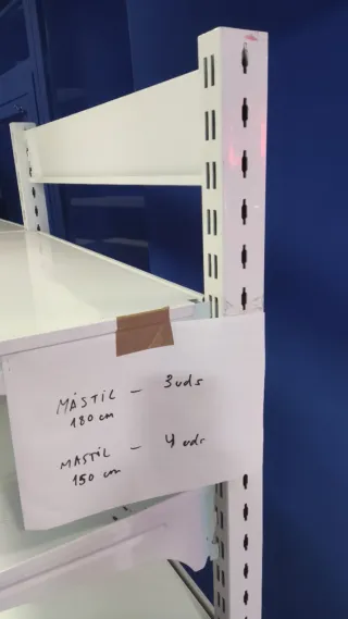 Estanterías comerciales metálicas