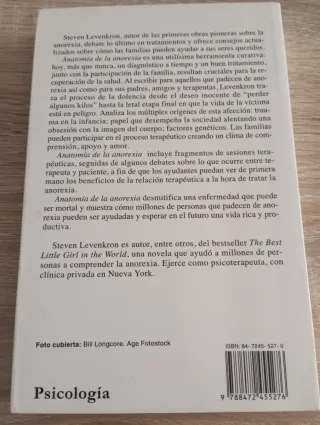 Anatomía de la anorexia LIBRO TCA