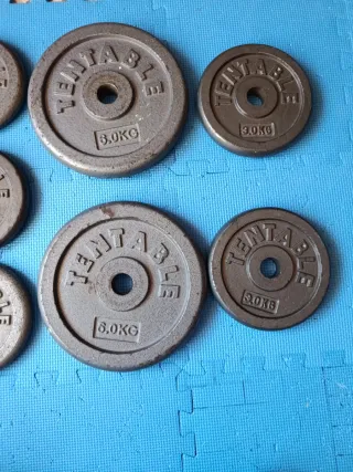 Discos de Pesas Tentable y Andy 30kg