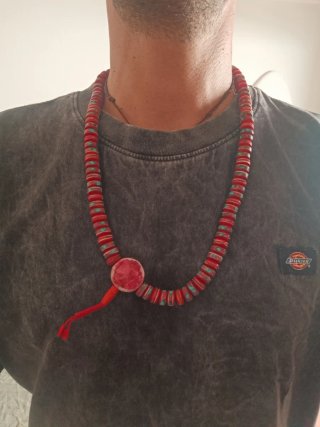 Mala Tibetano Rosso e Turchese