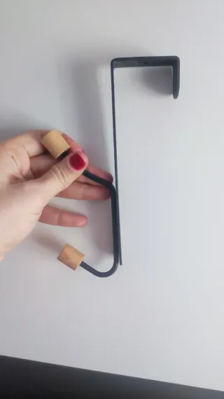 2 Ganchos para puerta madera y metal