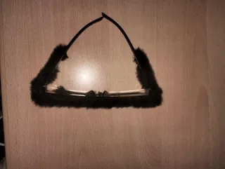 Occhiali peluche unisex neri