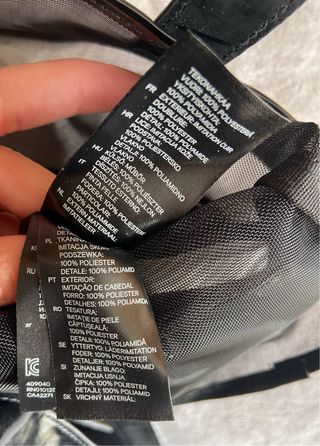 Bolso de malla negro