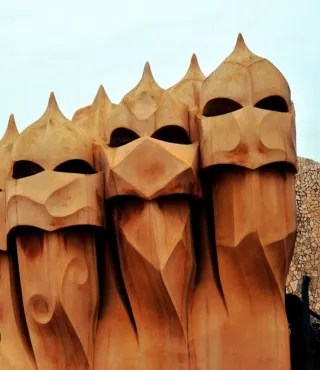 Pendientes Gaudi Plata