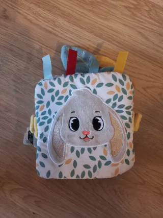 Libro sensorial de peluche para bebé