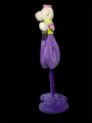 Perchero infantil osito vestido flores