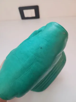 Pochette Valentino Garavani pelle nappa verde